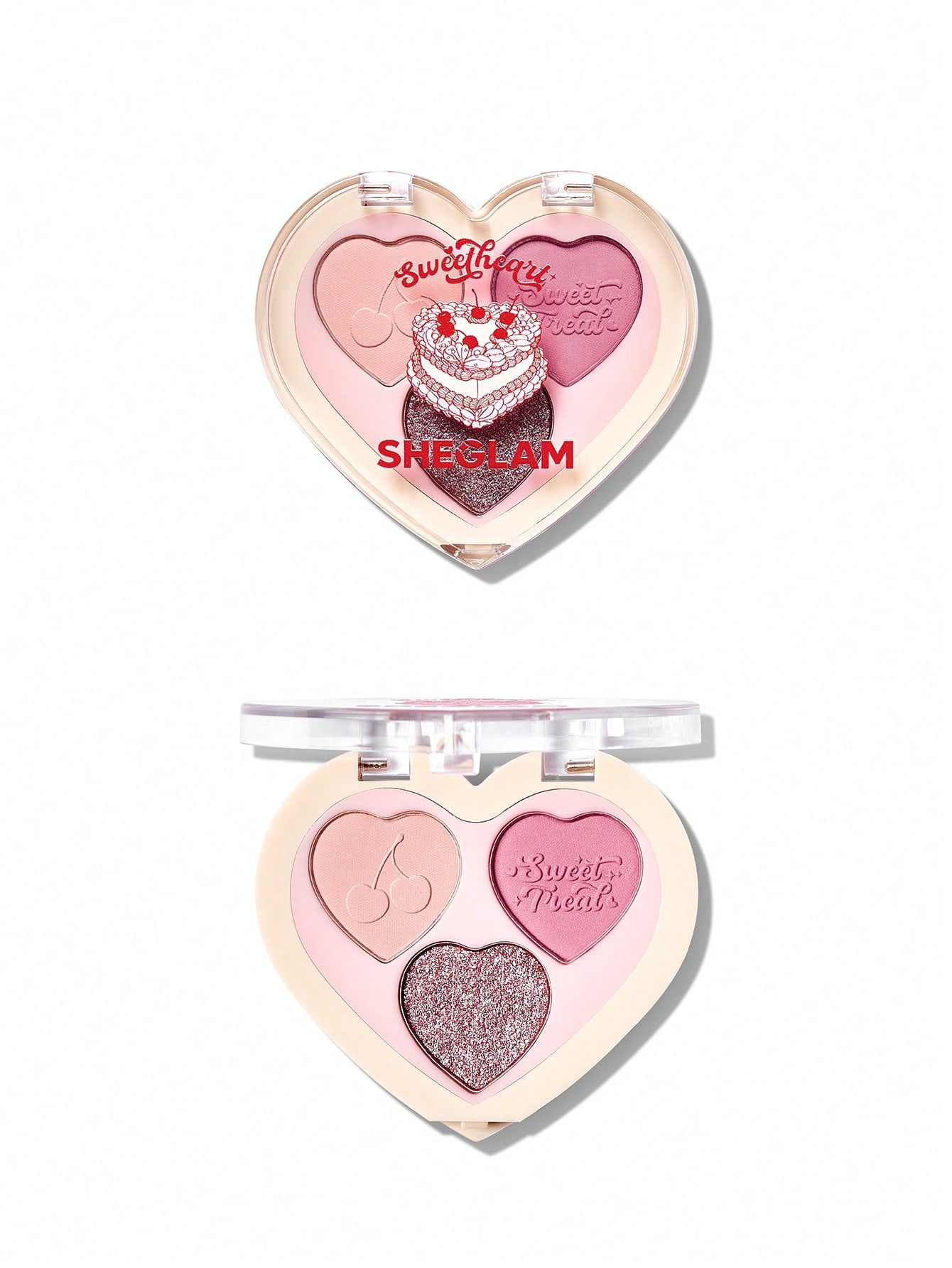 عکس پالت آرایشی سه رنگ توت فرنگی sweetheart
